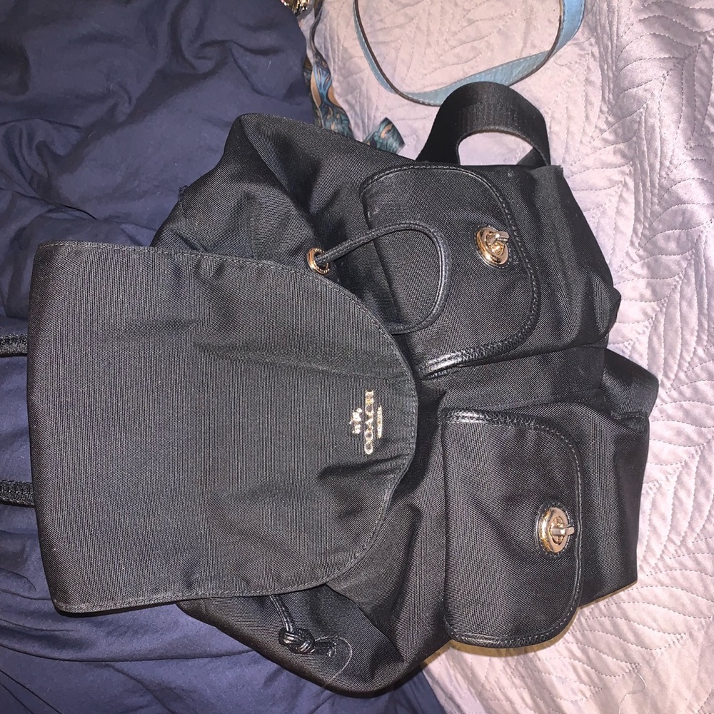 Black coach back pack